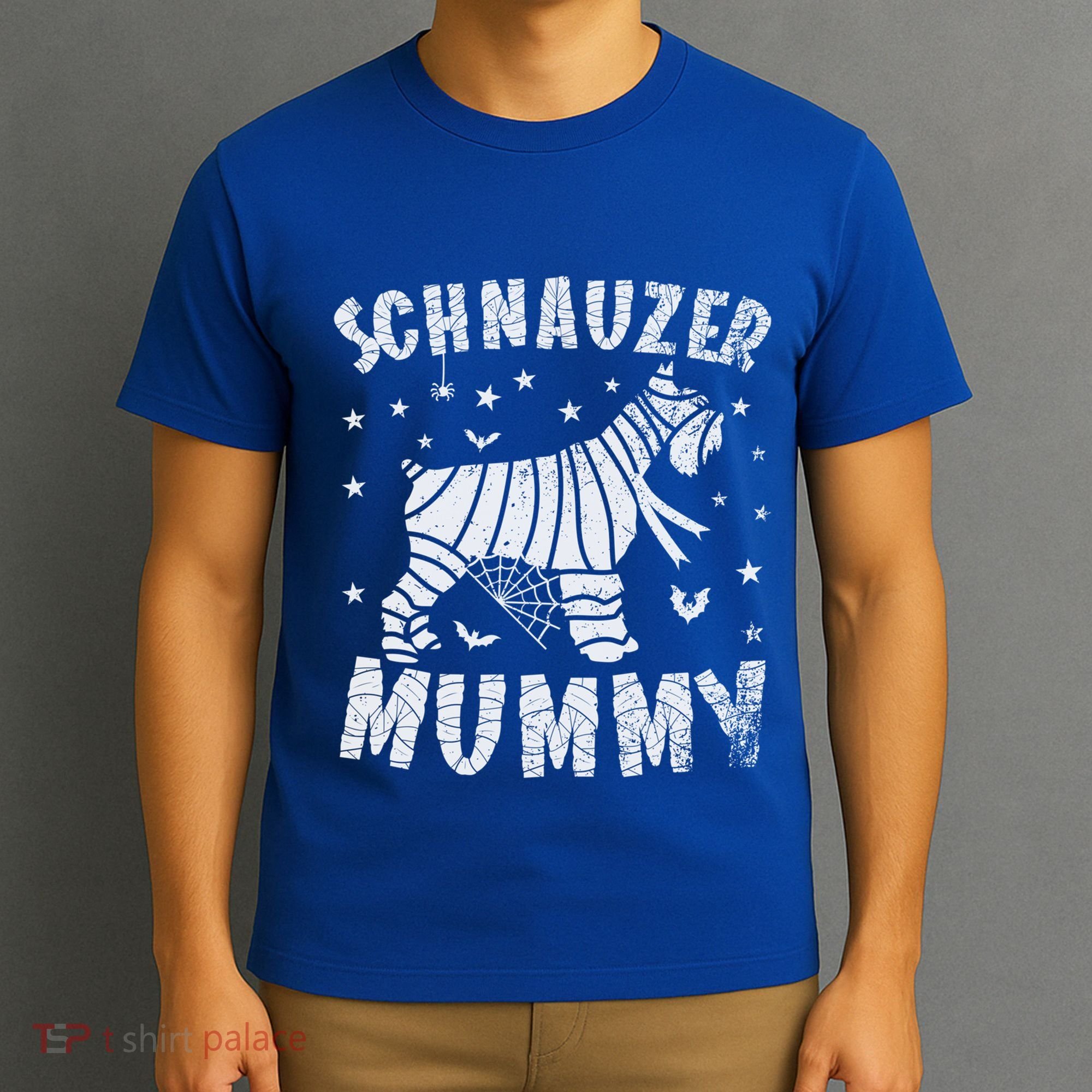 Miniature Schnauzer Mummy Halloween Gift T-Shirt