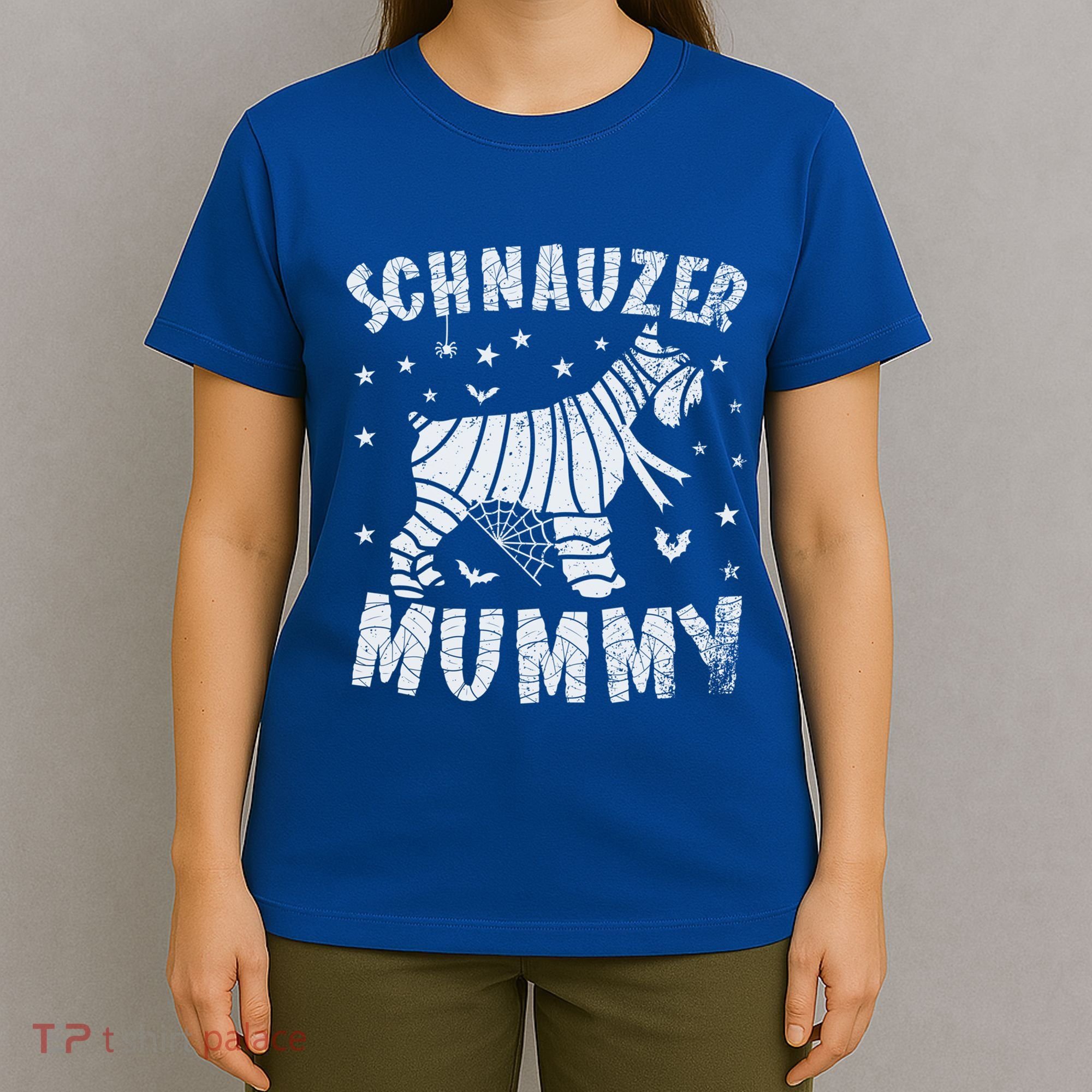 Miniature Schnauzer Mummy Halloween Gift T-Shirt