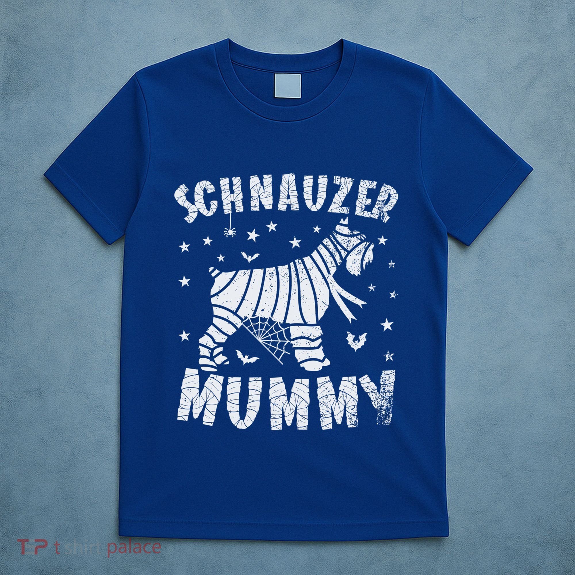 Miniature Schnauzer Mummy Halloween Gift T-Shirt
