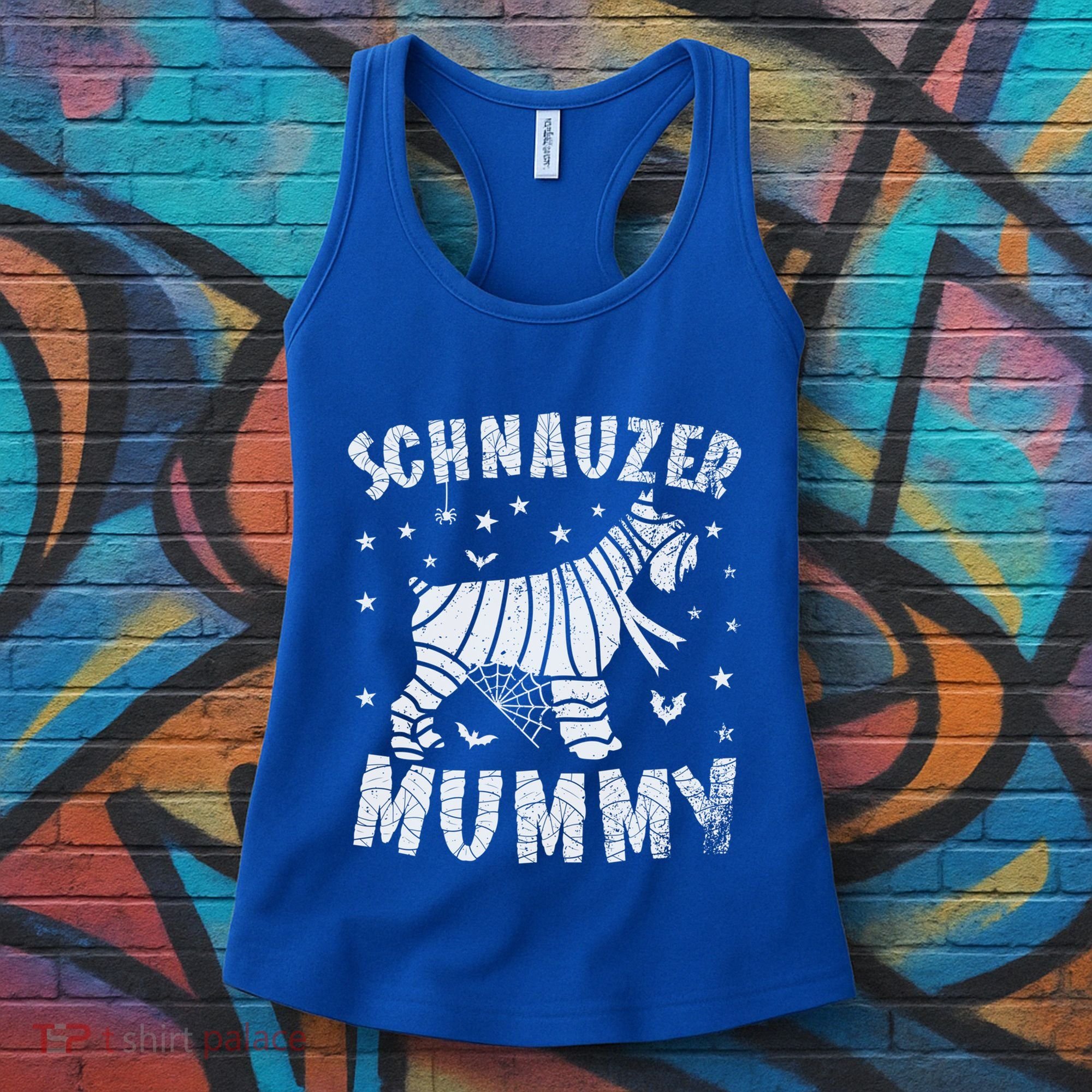 Miniature Schnauzer Mummy Halloween Gift Women's Tank Top
