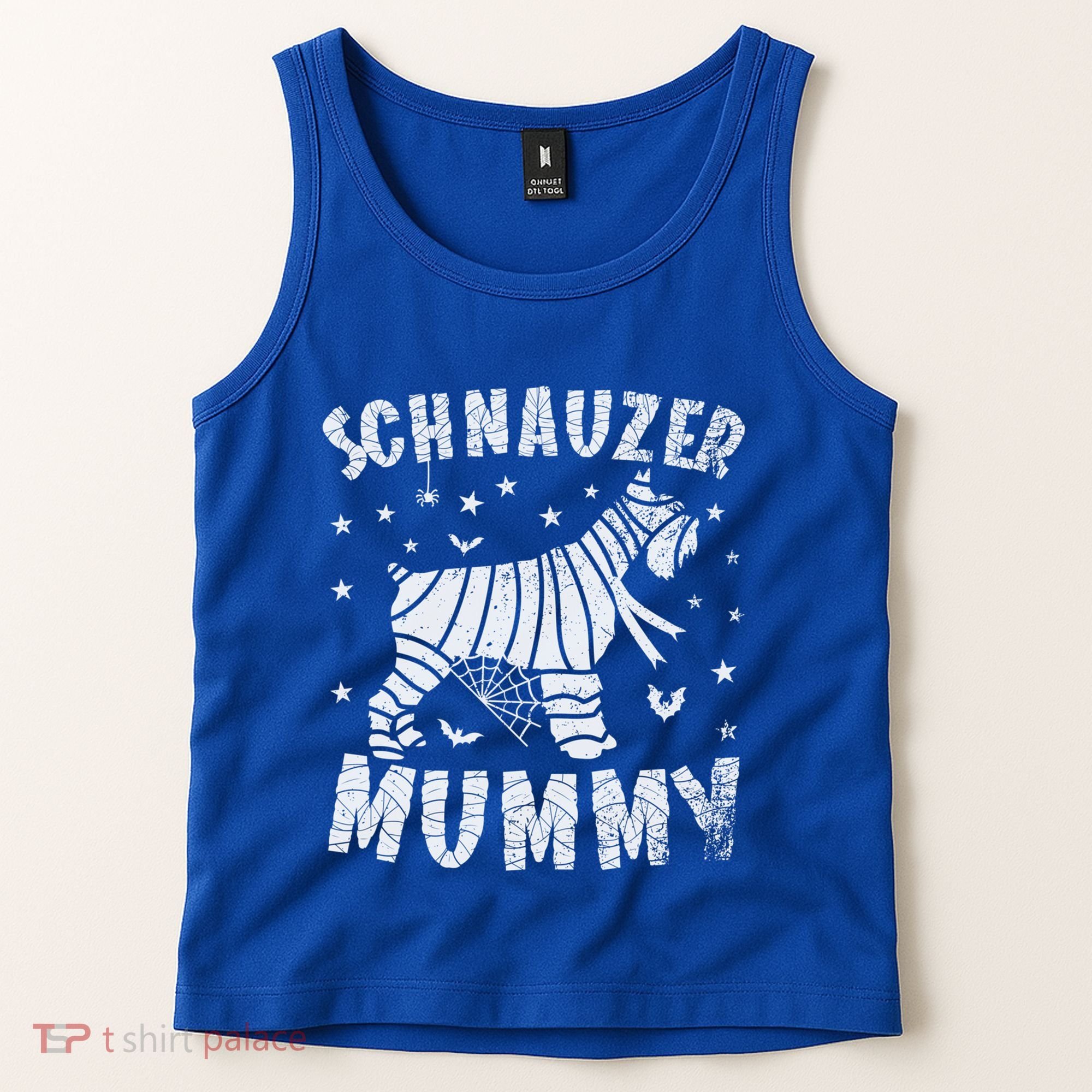 Miniature Schnauzer Mummy Halloween Gift Tank Top