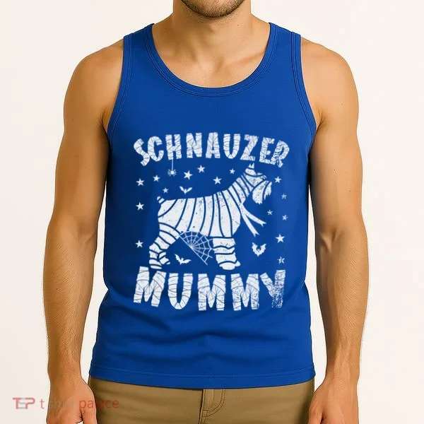 Miniature Schnauzer Mummy Halloween Gift Tank Top