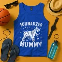 Miniature Schnauzer Mummy Halloween Gift Tank Top thumb 4