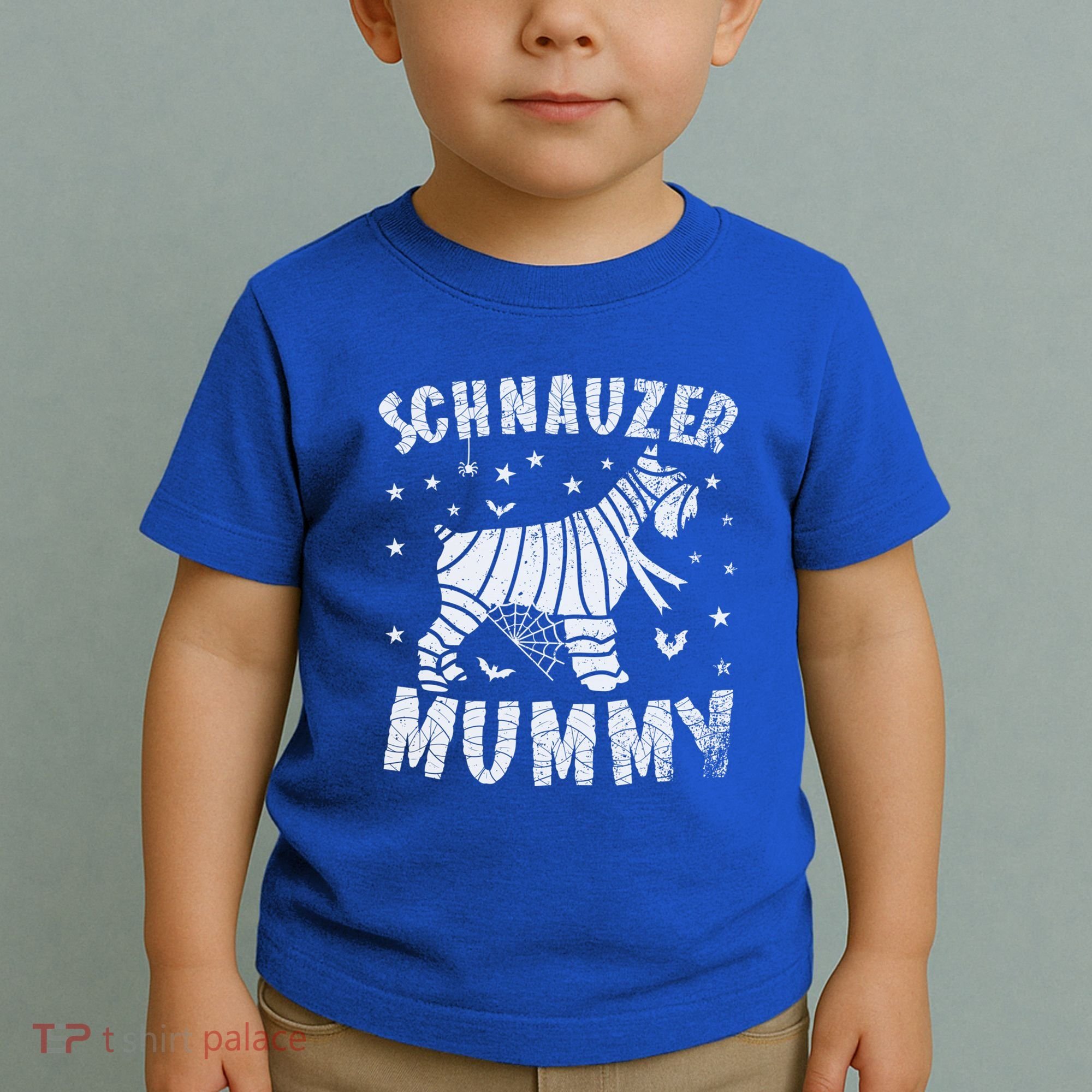 Miniature Schnauzer Mummy Halloween Gift Toddler T-Shirt