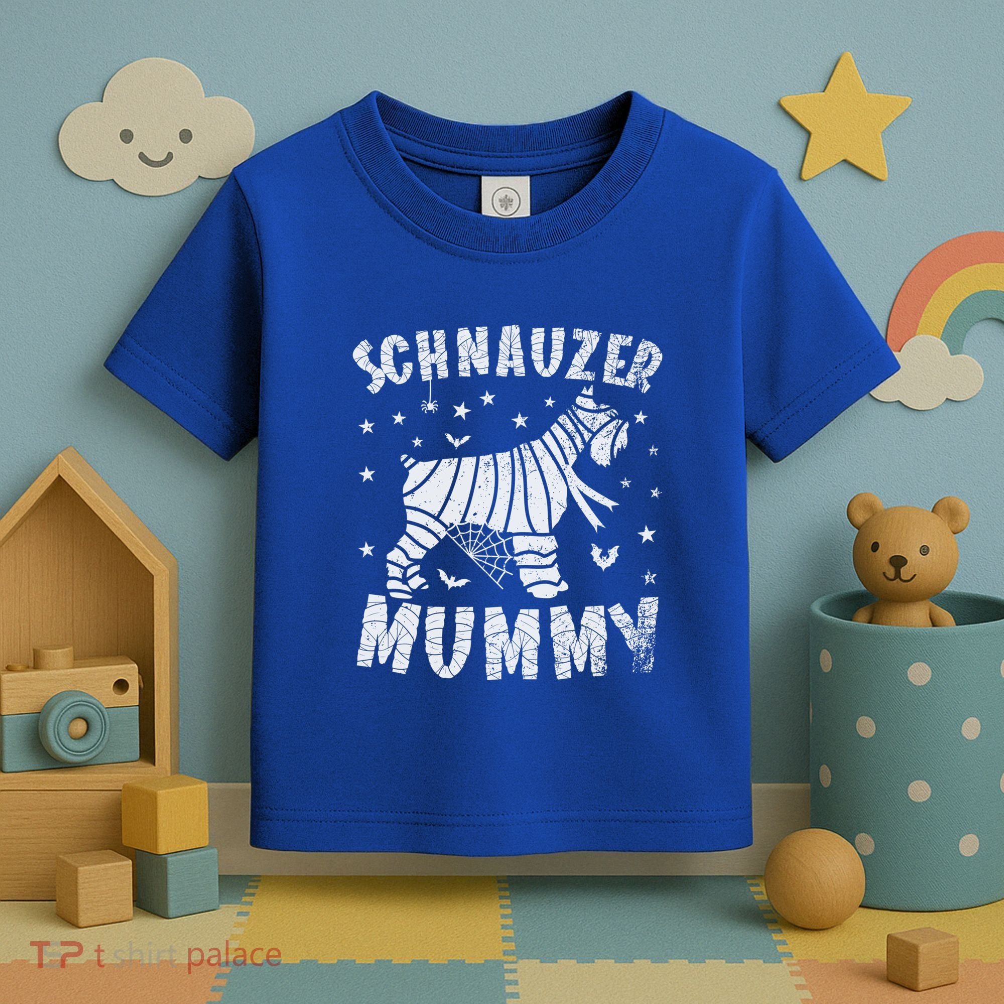 Miniature Schnauzer Mummy Halloween Gift Toddler T-Shirt