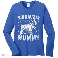 Miniature Schnauzer Mummy Halloween Gift Women's Long Sleeve Shirt thumb 0