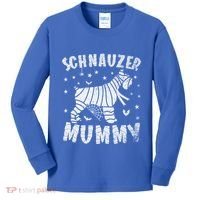 Miniature Schnauzer Mummy Halloween Gift Kids Long Sleeve Shirt thumb 0