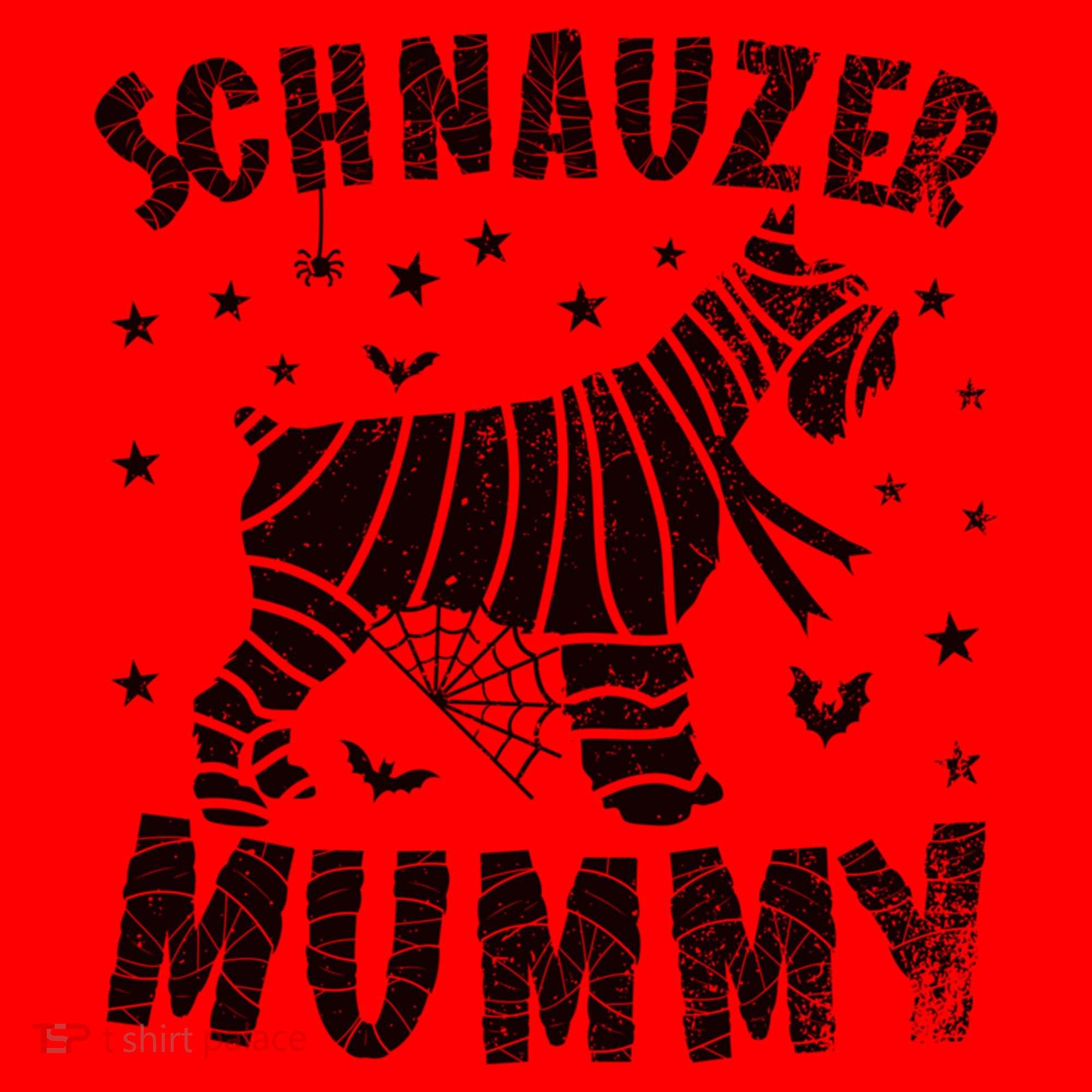Miniature Schnauzer Mummy Halloween Gift Santa Hat