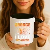 Multiple Sclerosis Ms Warrior I Wear Orange Auntie Gift Coffee Mug thumb 3