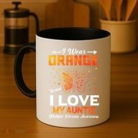 Multiple Sclerosis Ms Warrior I Wear Orange Auntie Gift Coffee Mug thumb 4