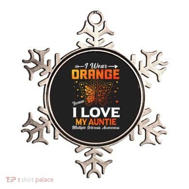 Multiple Sclerosis Ms Warrior I Wear Orange Auntie Gift Ornament