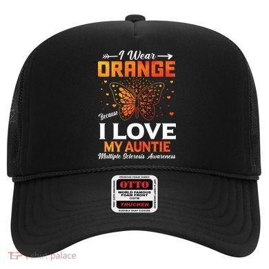 Multiple Sclerosis Ms Warrior I Wear Orange Auntie Gift Hat