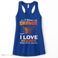Multiple Sclerosis Ms Warrior I Wear Orange Auntie Gift Women's Tank Top thumb 0