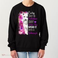Miniature Schnauzer Mom Funny Valentines Day Dog Lovers Gift Women's Sweatshirt thumb 0