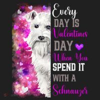 Miniature Schnauzer Mom Funny Valentines Day Dog Lovers Gift Women's Sweatshirt thumb 2
