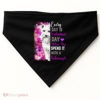 Miniature Schnauzer Mom Funny Valentines Day Dog Lovers Gift USA-Made Doggie Bandana thumb 0