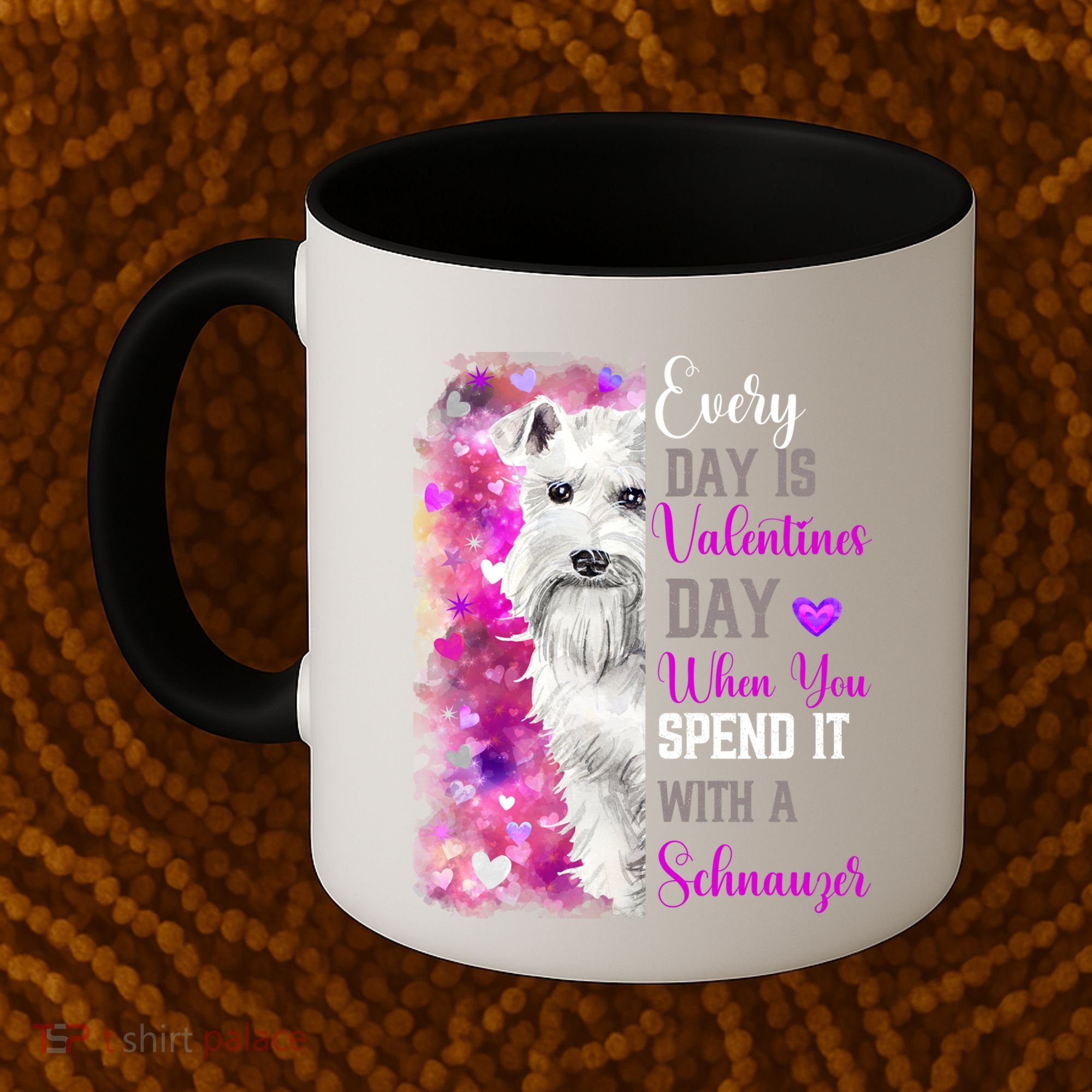 Miniature Schnauzer Mom Funny Valentines Day Dog Lovers Gift Coffee Mug