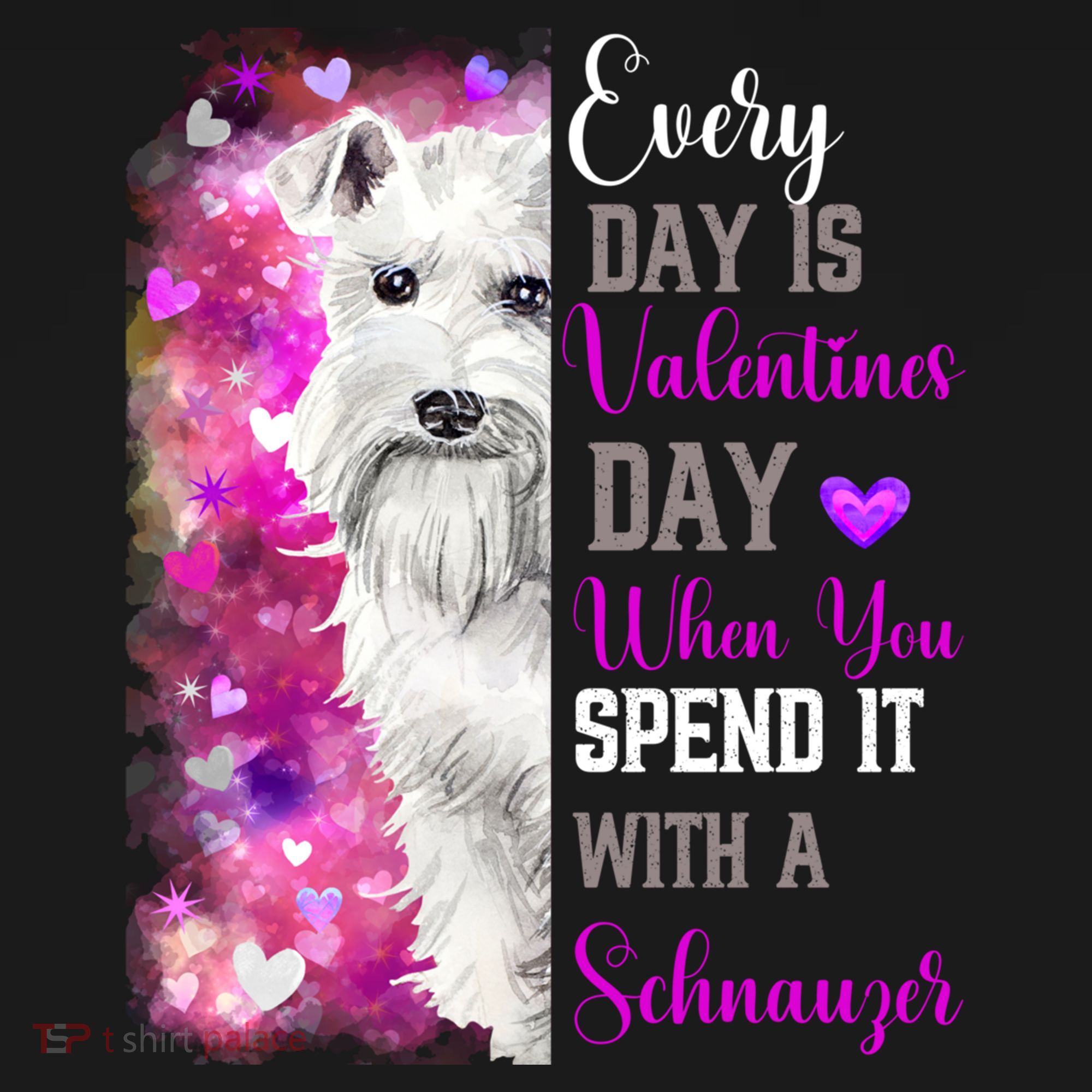 Miniature Schnauzer Mom Funny Valentines Day Dog Lovers Gift Women's Hoodie