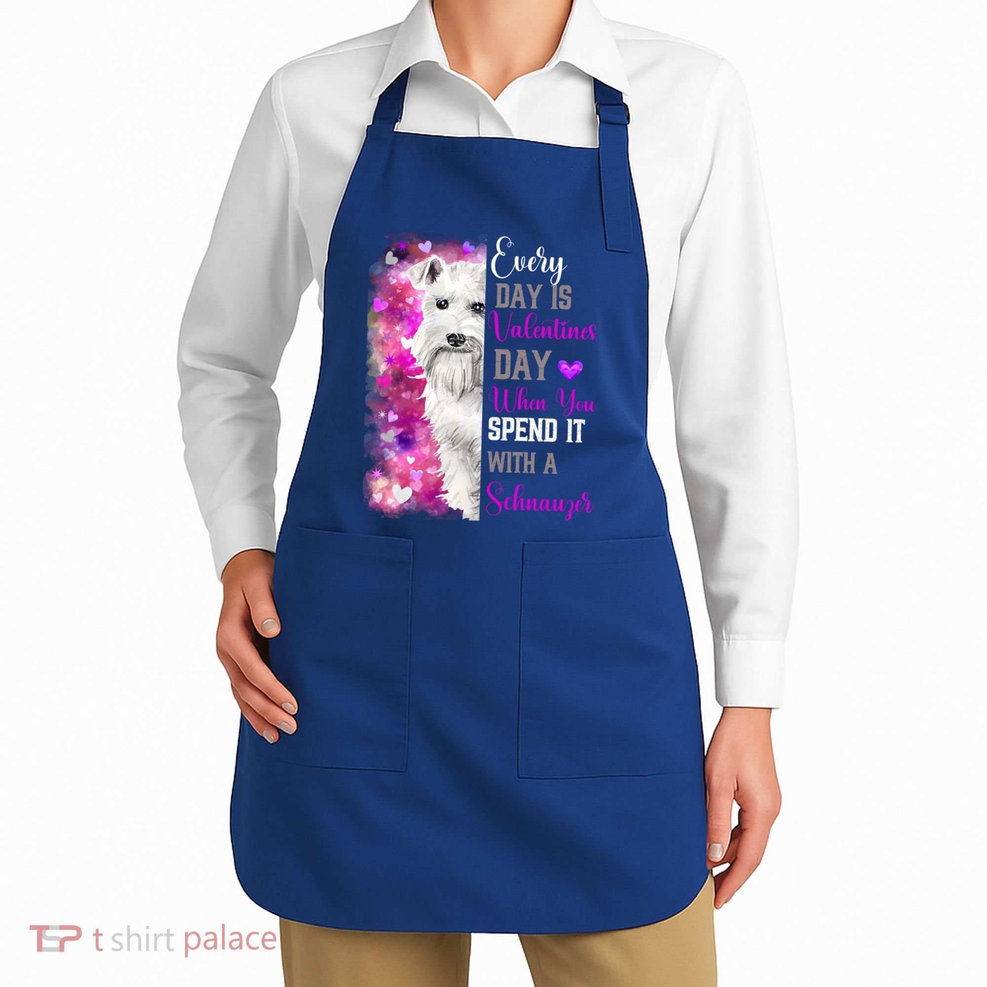 Miniature Schnauzer Mom Funny Valentines Day Dog Lovers Gift Apron
