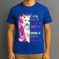 Miniature Schnauzer Mom Funny Valentines Day Dog Lovers Gift T-Shirt thumb 3
