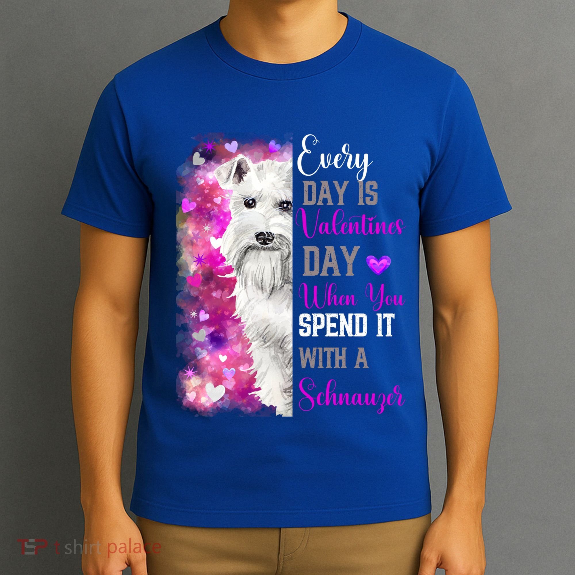 Miniature Schnauzer Mom Funny Valentines Day Dog Lovers Gift T-Shirt