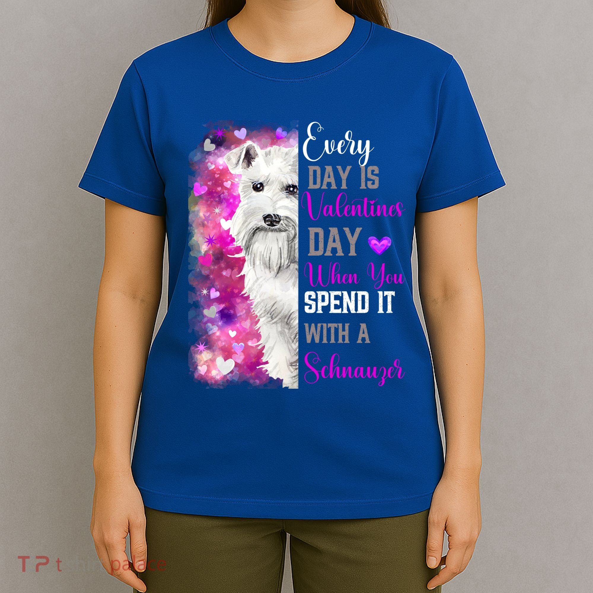 Miniature Schnauzer Mom Funny Valentines Day Dog Lovers Gift T-Shirt