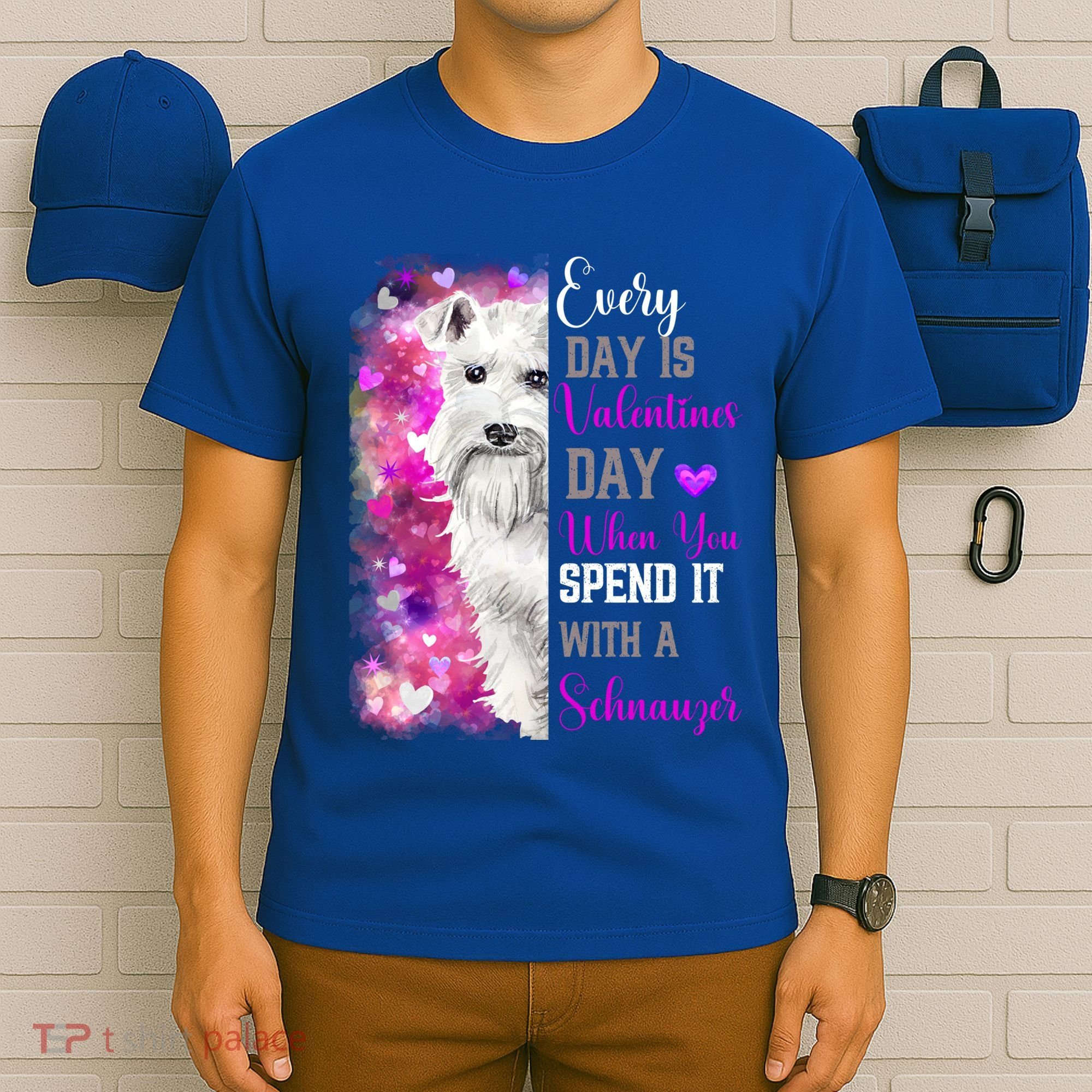 Miniature Schnauzer Mom Funny Valentines Day Dog Lovers Gift T-Shirt