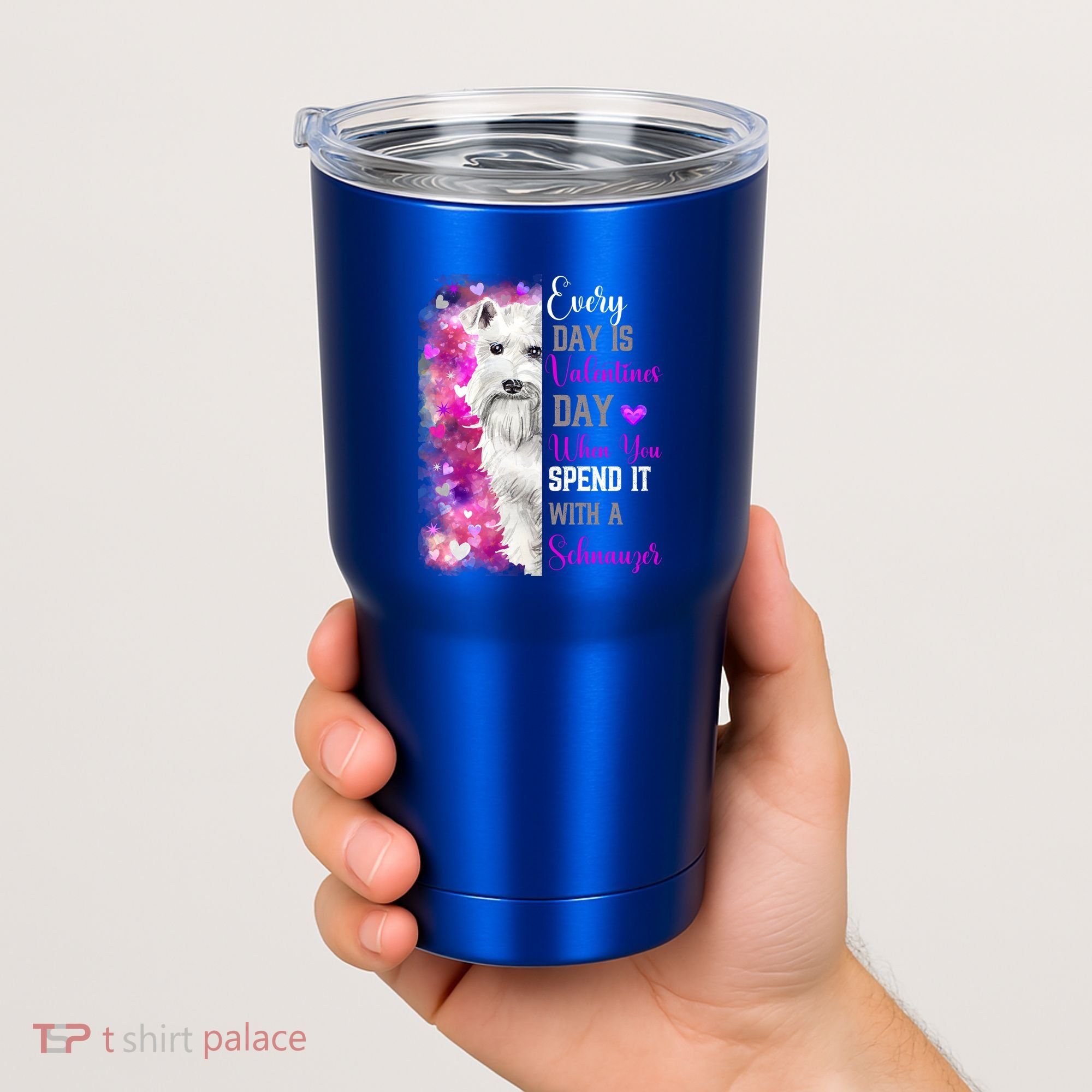 Miniature Schnauzer Mom Funny Valentines Day Dog Lovers Gift Tumbler