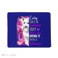 Miniature Schnauzer Mom Funny Valentines Day Dog Lovers Gift Mousepad thumb 0