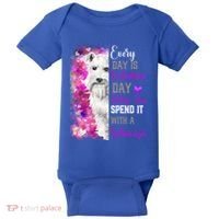 Miniature Schnauzer Mom Funny Valentines Day Dog Lovers Gift Baby Bodysuit thumb 0