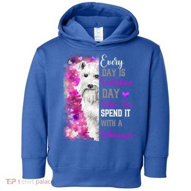 Miniature Schnauzer Mom Funny Valentines Day Dog Lovers Gift Toddler Hoodie