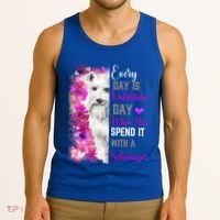 Miniature Schnauzer Mom Funny Valentines Day Dog Lovers Gift Tank Top thumb 3