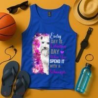 Miniature Schnauzer Mom Funny Valentines Day Dog Lovers Gift Tank Top thumb 4