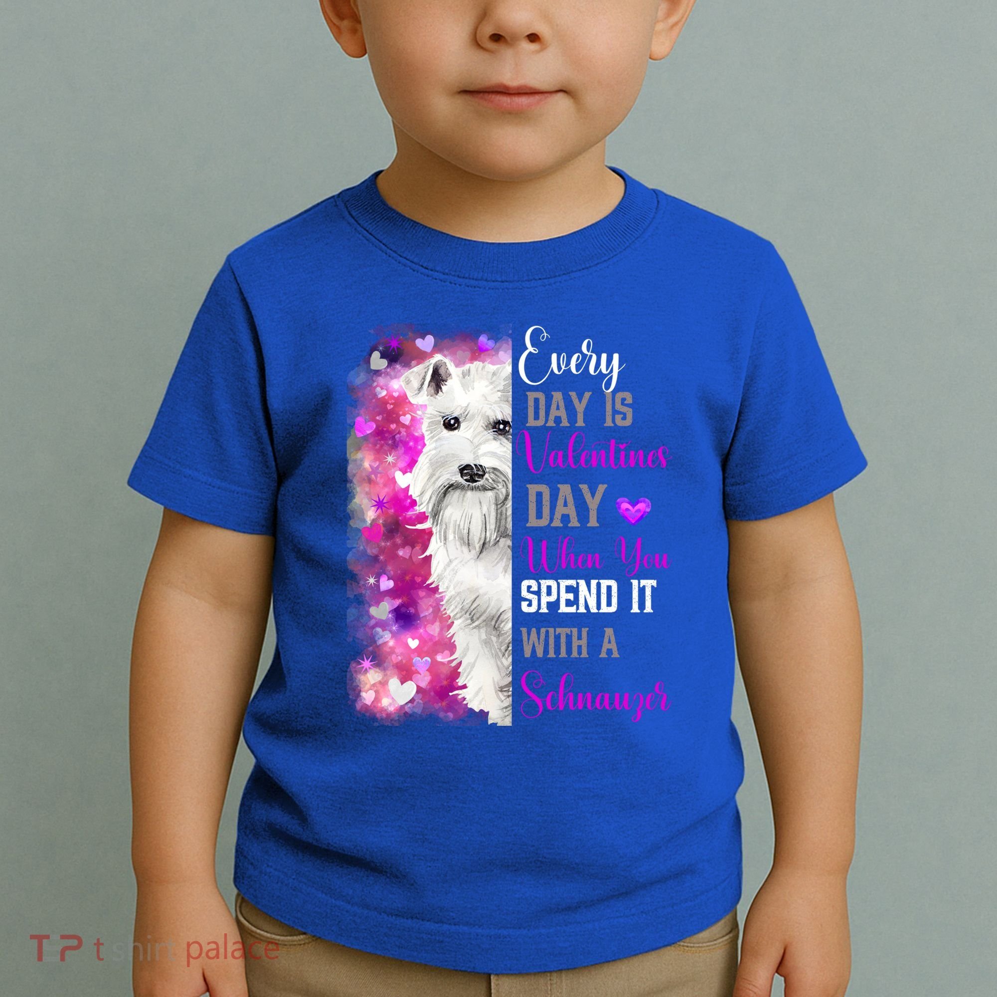 Miniature Schnauzer Mom Funny Valentines Day Dog Lovers Gift Toddler T-Shirt