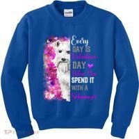 Miniature Schnauzer Mom Funny Valentines Day Dog Lovers Gift Kids Sweatshirt thumb 0