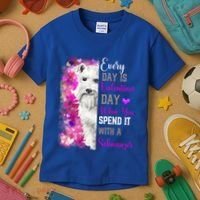 Miniature Schnauzer Mom Funny Valentines Day Dog Lovers Gift Kids T-Shirt thumb 3