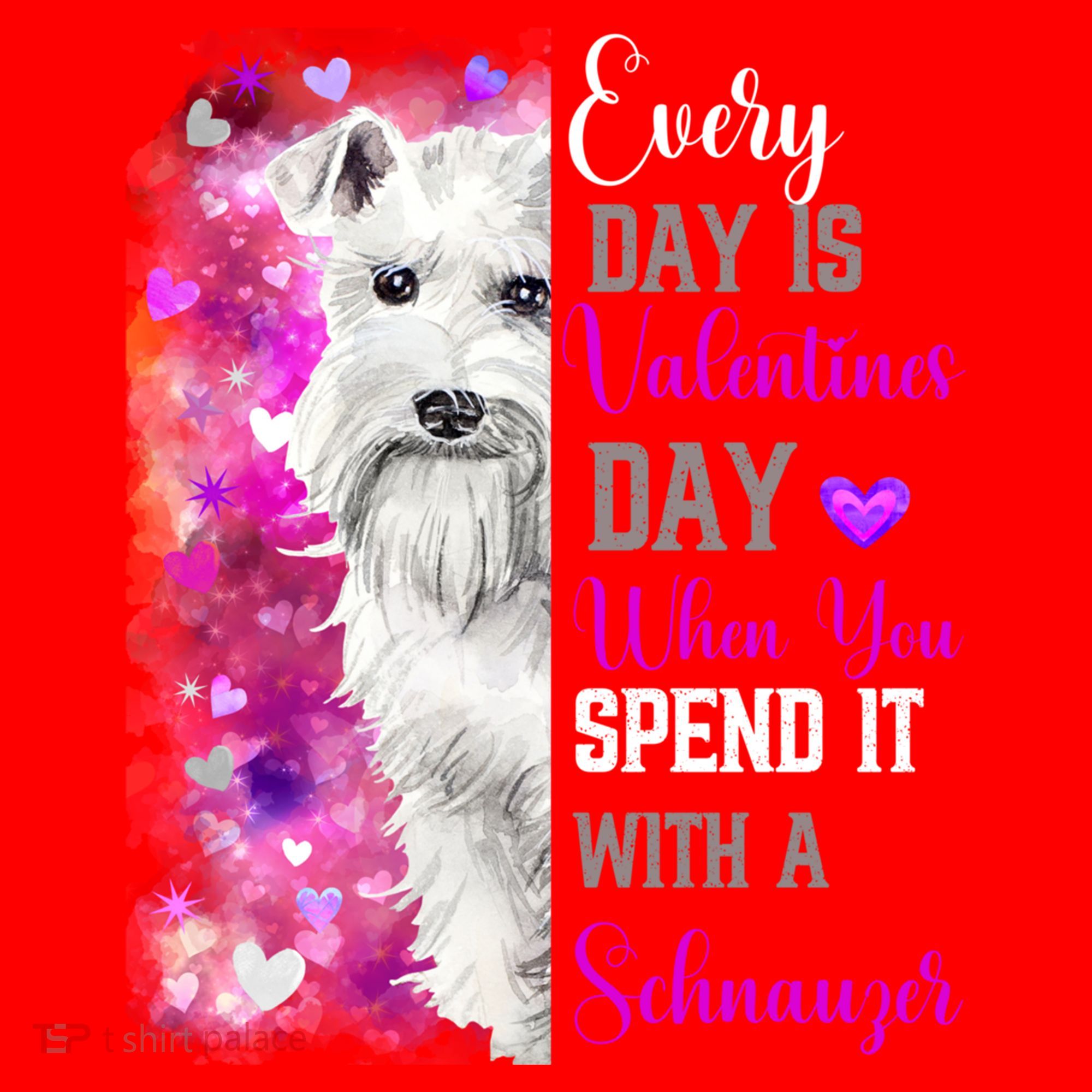 Miniature Schnauzer Mom Funny Valentines Day Dog Lovers Gift Santa Hat