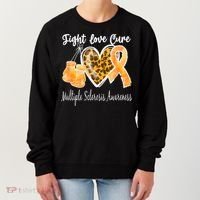 Multiple Sclerosis Ms Fight Love Cure Gift Women's Sweatshirt thumb 0