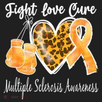 Multiple Sclerosis Ms Fight Love Cure Gift Women's Sweatshirt thumb 2