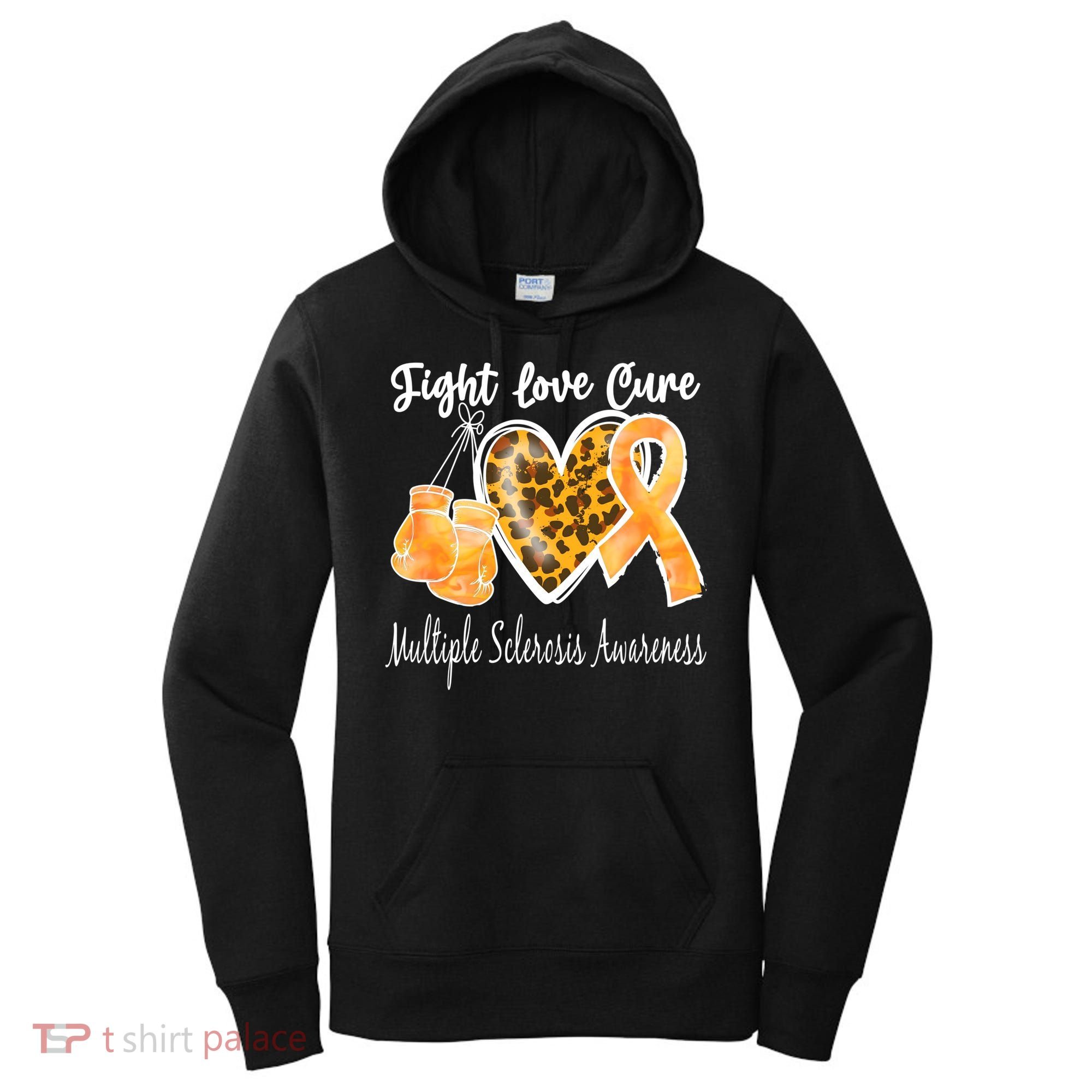 Multiple Sclerosis Ms Fight Love Cure Gift Women's Hoodie