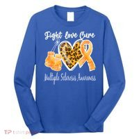 Multiple Sclerosis Ms Fight Love Cure Gift Long Sleeve Shirt thumb 0
