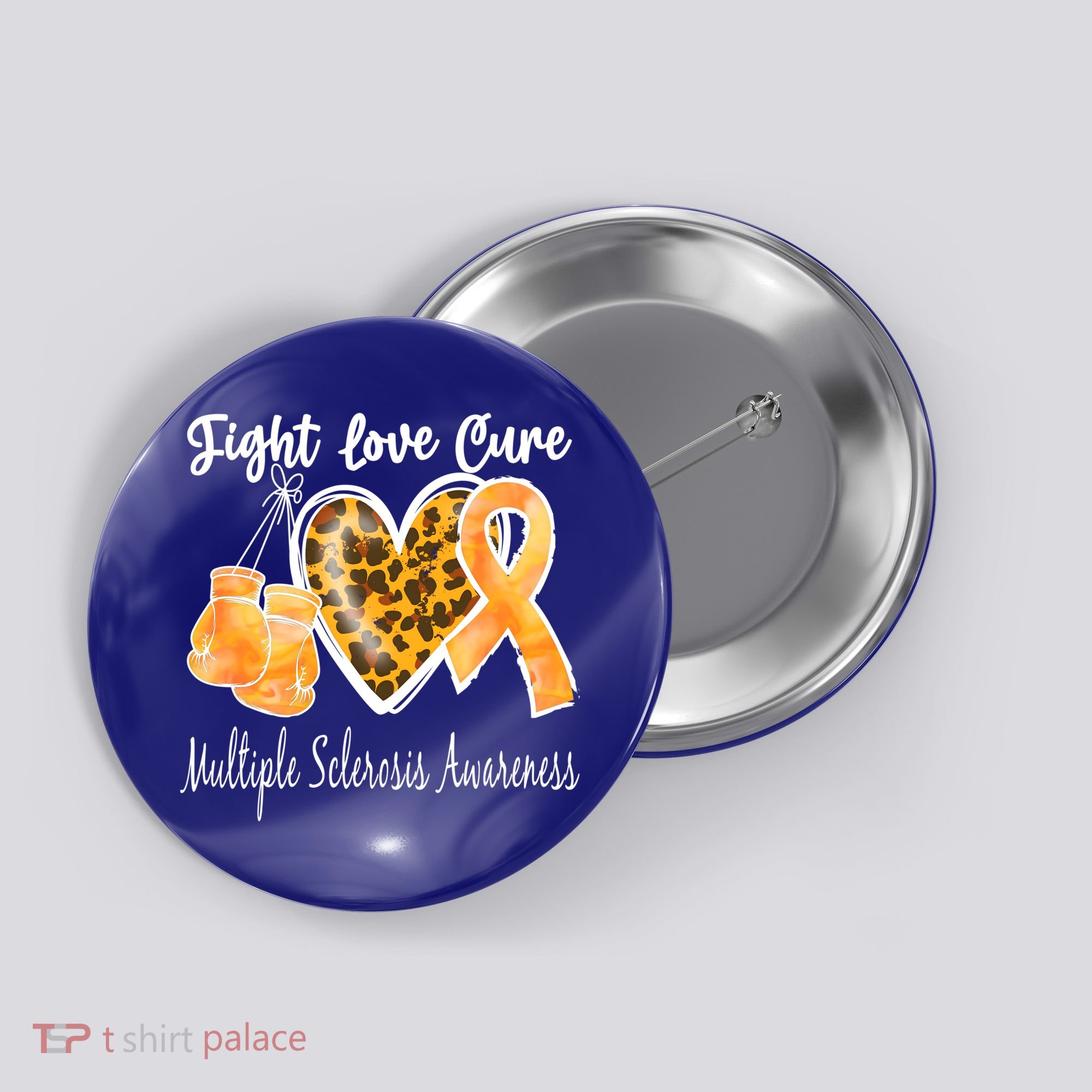 Multiple Sclerosis Ms Fight Love Cure Gift Button