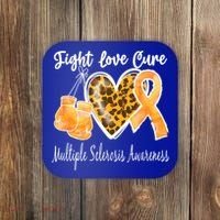 Multiple Sclerosis Ms Fight Love Cure Gift Coaster thumb 0