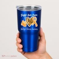 Multiple Sclerosis Ms Fight Love Cure Gift Tumbler thumb 2
