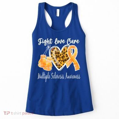 Multiple Sclerosis Ms Fight Love Cure Gift Women's Tank Top