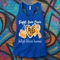 Multiple Sclerosis Ms Fight Love Cure Gift Women's Tank Top thumb 3