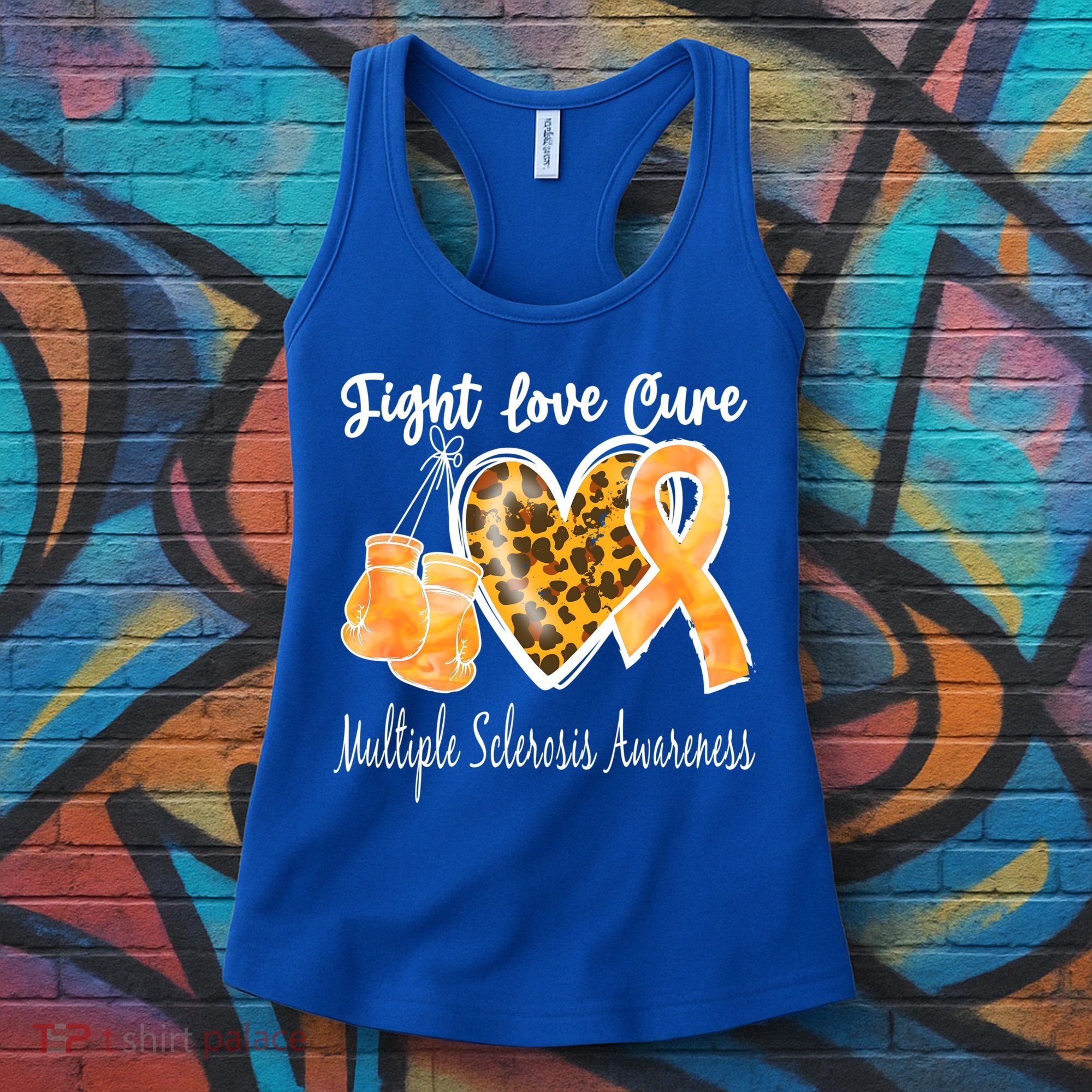 Multiple Sclerosis Ms Fight Love Cure Gift Women's Tank Top