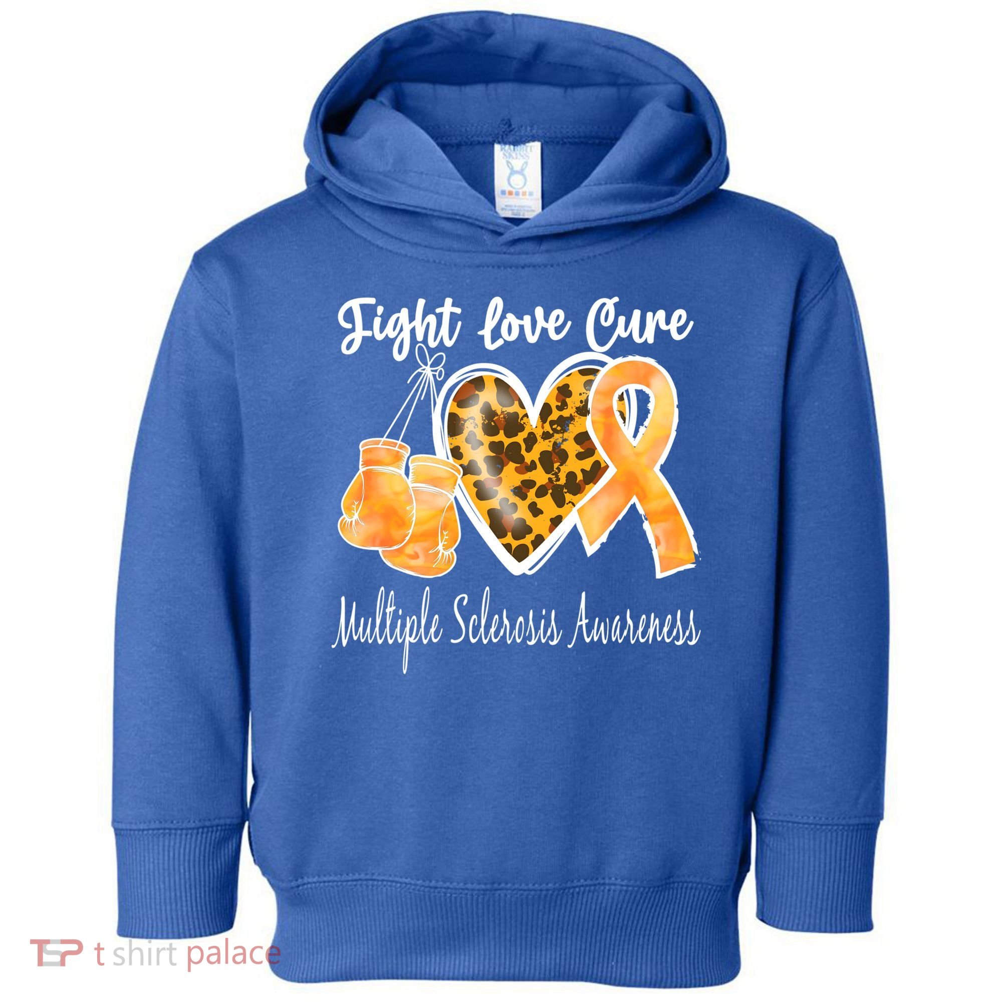 Multiple Sclerosis Ms Fight Love Cure Gift Toddler Hoodie