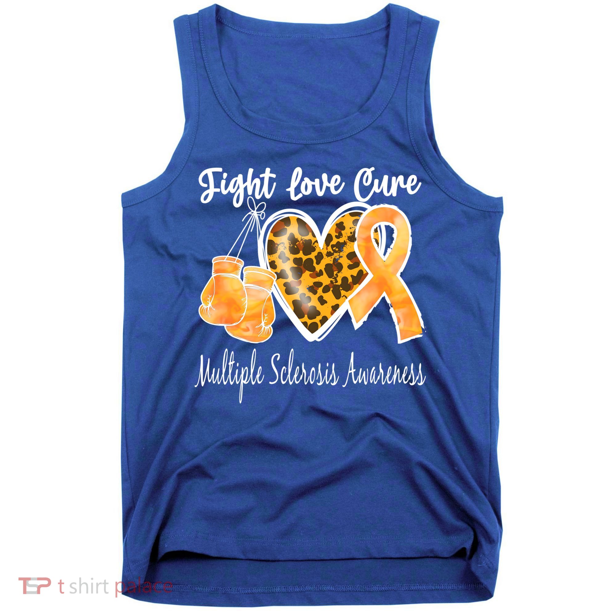 Multiple Sclerosis Ms Fight Love Cure Gift Tank Top
