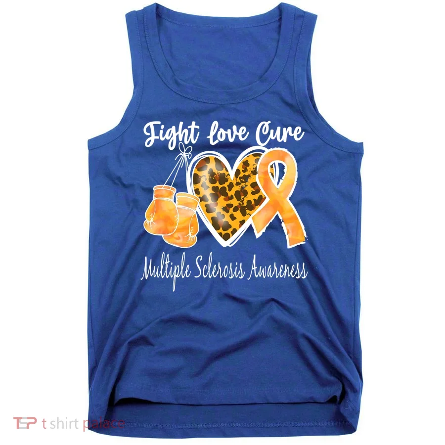 Multiple Sclerosis Ms Fight Love Cure Gift Tank Top